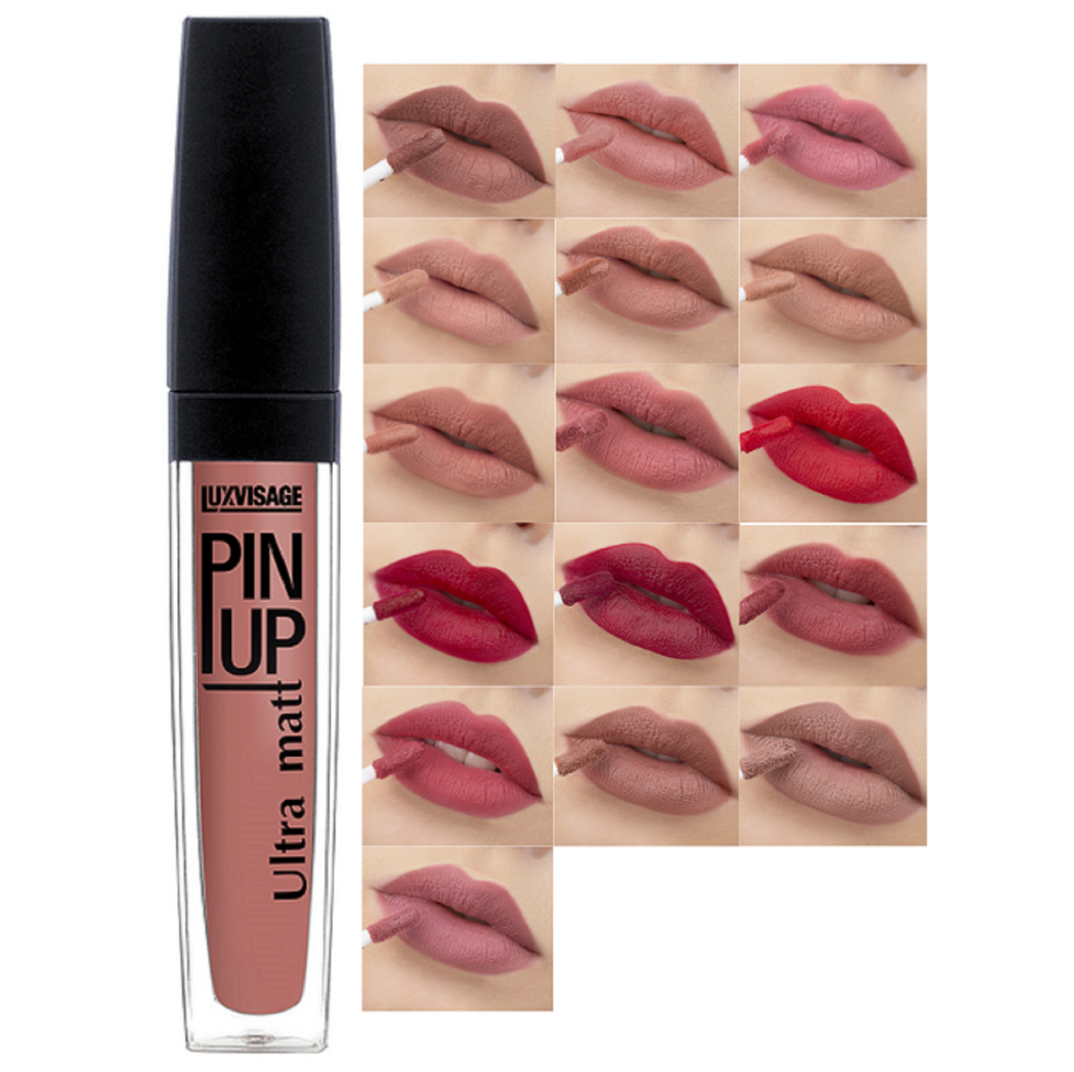 LuxVisage Pin Up Ultra Matte Liquid Lipstick – Mousse Texture