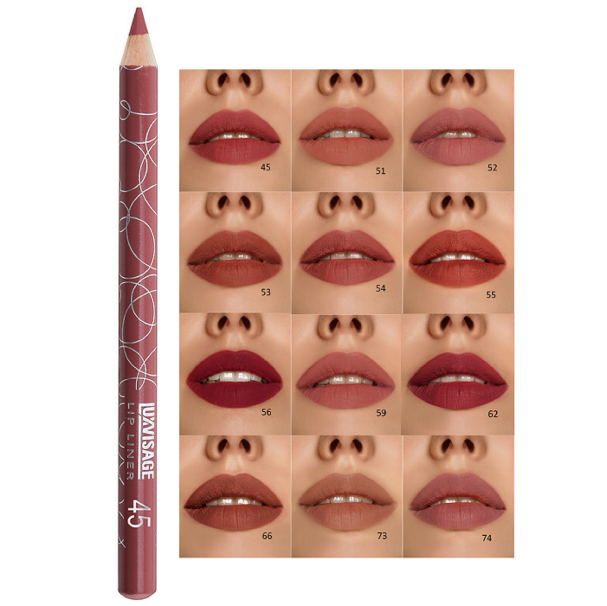 アリックス    リジュベニックス 等 LuxVisage Matte Creamy Lip Liner – Long-Lasting, Vitamin E