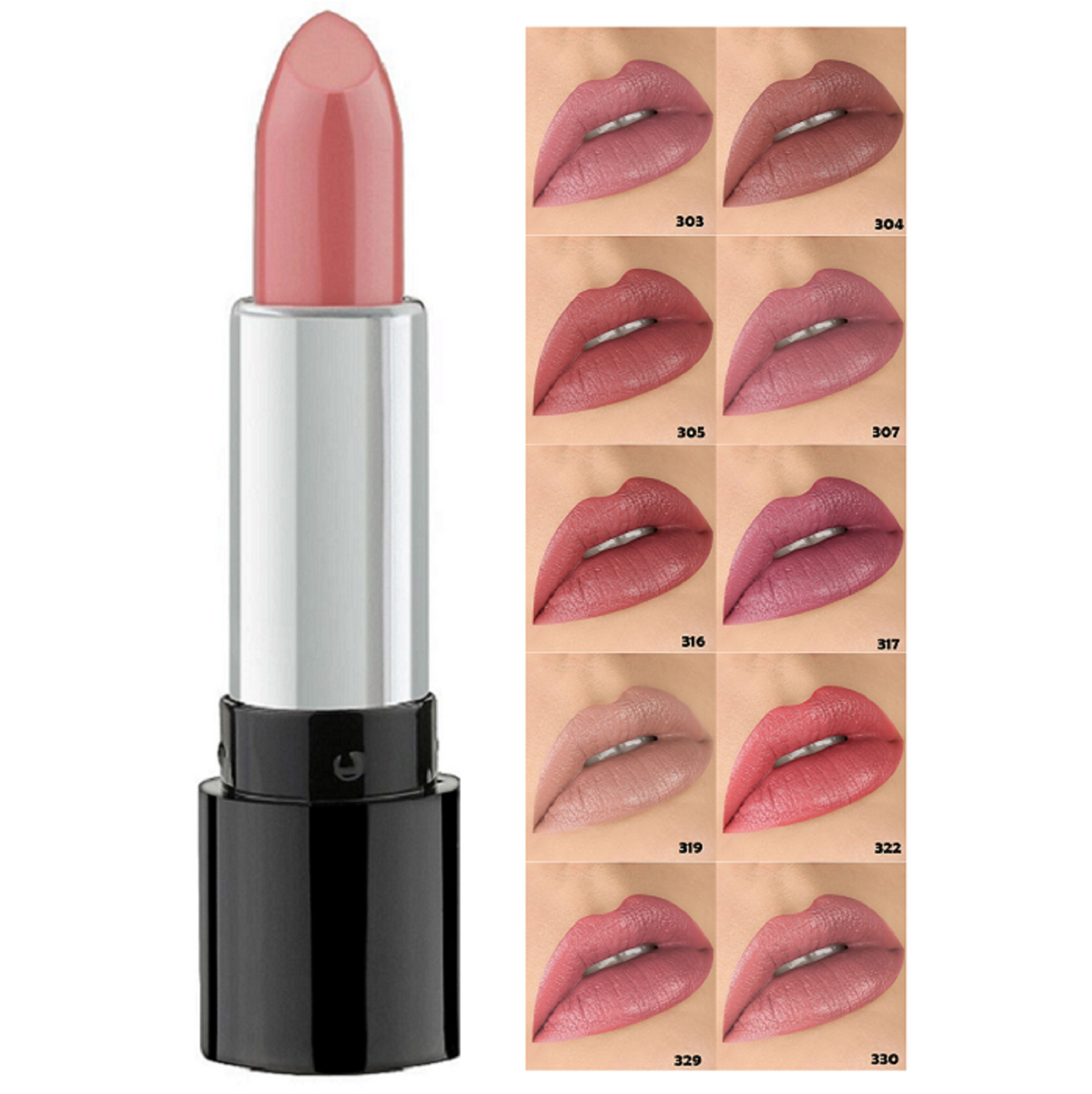 LuxVisage Creamy lipstick for lips GLAM LOOK cream velvet 4 g - 10