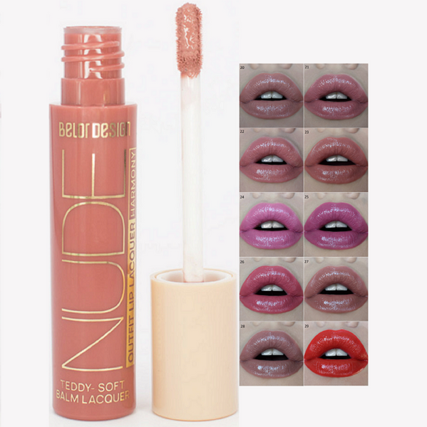 BelorDesign NUDE HARMONY Outfit Lip Lacquer Lip Gloss - 10 SHADES