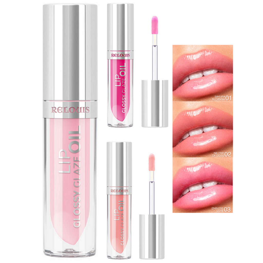 Lip glossy glaze oil - 3 shades