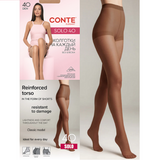 Conte Solo 40 Women's tights with shorts Mocca - 4 Size