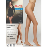 Conte PRESTIGE 12 Women's Tights with a "Soft Silk" Effect Natural - 4 Size