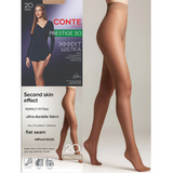 Conte  PRESTIGE 20 Women's tights with a "soft silk" effect Bronz- 4 Size