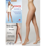 Conte SUMMER 8 Ultra-thin women's tights Bronz - 4 Size
