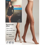 Conte PRESTIGE 12 Women's Tights with a "Soft Silk" Effect Bronz - 4 Size