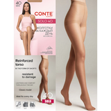 Conte Solo 40 Women's tights with shorts Beige - 4 Size