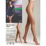 Conte  PRESTIGE 20 Women's tights with a "soft silk" effect Natural - 4 Size