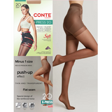 Conte X-Press 20 Women's tights with strong "7 zones" correction and push-up effect Mocca - 4 Size