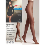 Conte PRESTIGE 12 Women's Tights with a "Soft Silk" Effect Mocca - 4 Size