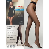 Conte PRESTIGE 12 Women's Tights with a "Soft Silk" Effect Nero (Black) - 4 Size