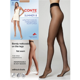 Conte SUMMER 8 Ultra-thin women's tights Nero (Black) - 4 Size