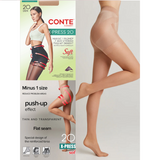 Conte X-Press 20 Women's tights with strong "7 zones" correction and push-up effect Natural  - 4 Size