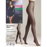 Conte  PRESTIGE 20 Women's tights with a "soft silk" effect Grafit- 4 Size