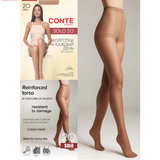 Conte Solo 20 Women's tights with shorts Bronz - 4 Size