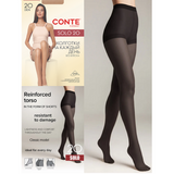 Conte Solo 20 Women's tights with shorts Nero (Black)- 4 Size