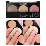 BelorDesign SCULPTING TRIO Palette Sculptor Highlighter Blusher - 2 Shades