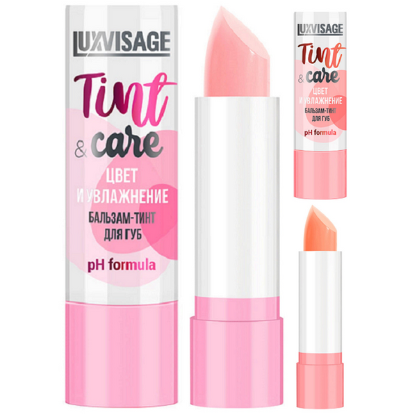 LuxVisage LIP BALM TINT & CARE PH FORMULA COLOR AND HYDRATION - 2 Shades