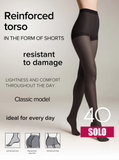 Conte Solo 40 Women's tights with shorts Nero (Black) - 4 Size