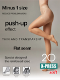 Conte X-Press 20 Women's tights with strong "7 zones" correction and push-up effect Bronz - 4 Size