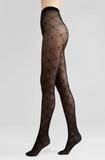 Conte Vogue - Tights a Small Mesh Effect Nero (Black)