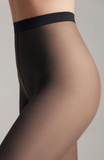 Conte TULLE 30 Women's matte tights with a tulle effect Nero (Black) - 4 Size