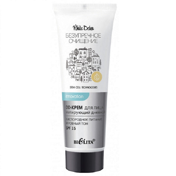 Belita White Detox DD-facial cream mattifying day "Oxygen nutrition and even tone" SPF 15 30 ml