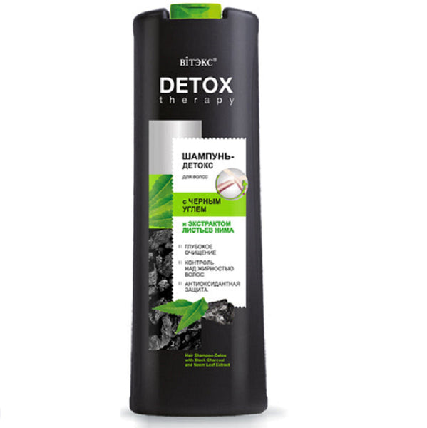 Belita Vitex DETOX Therapy DETOX SHAMPOO for hair with BLACK CHARCOAL and NEEM LEAF EXTRACT