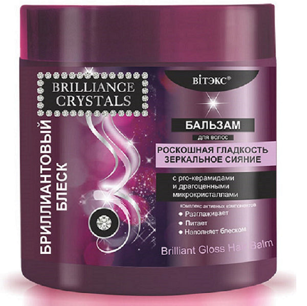 Belita Vitex Brilliance Crystals Hair balm BRILLIANT SHINE with pro-ceramides and precious microcrystals 400ml