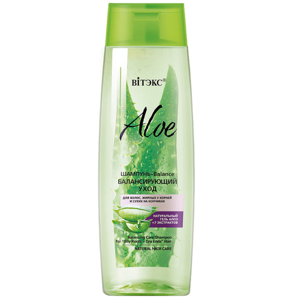 Vitex Aloe SHAMPOO-Balance BALANCING CARE for hair, oily at the roots and dry at the ends 400 ml