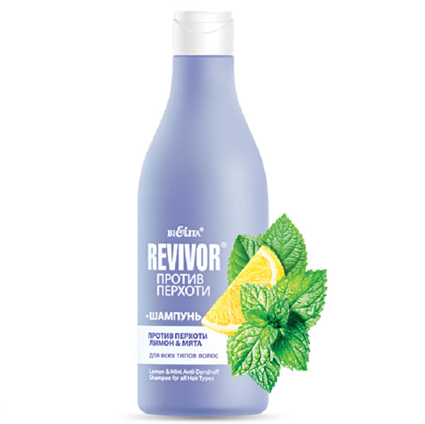 Belita Vitex Revivor against dandruff Anti-dandruff shampoo Lemon&Mint for all hair types 500 ml