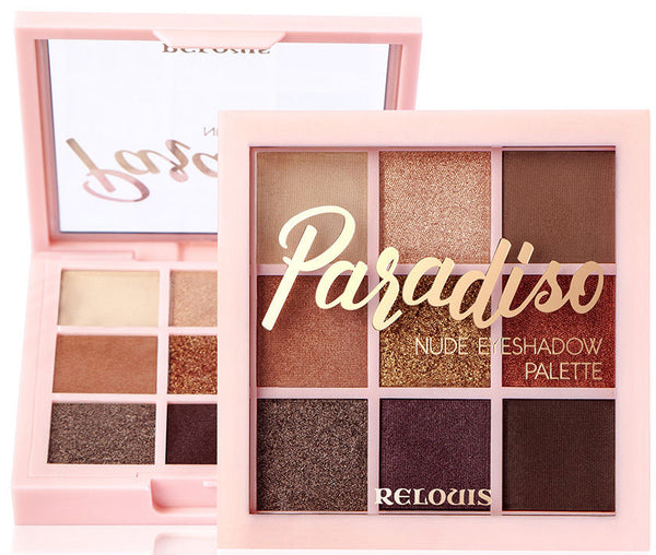 Relouis Paradiso Eyeshadows - 01 Nude Palette 9 Colors