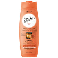 Belita Vitex Keratin+ Liquid Silk SHAMPOO for all hair types Recovery and mirror shine 500ml