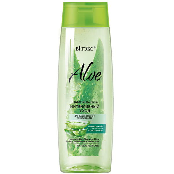 Vitex Aloe Intensive Care Shampoo-Elixir for Dry, Brittle and Lackluster Hair 400 ml