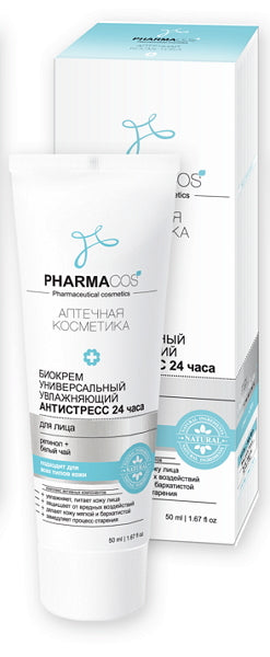 Vitex Pharmacos Universal Moisturizing Facial Biocream "Antistress 24 h” 50 ml
