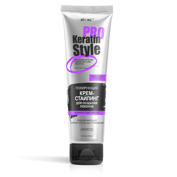 Vitex Pro Keratin Polishing Styling Cream for Curl Creation 100 ml